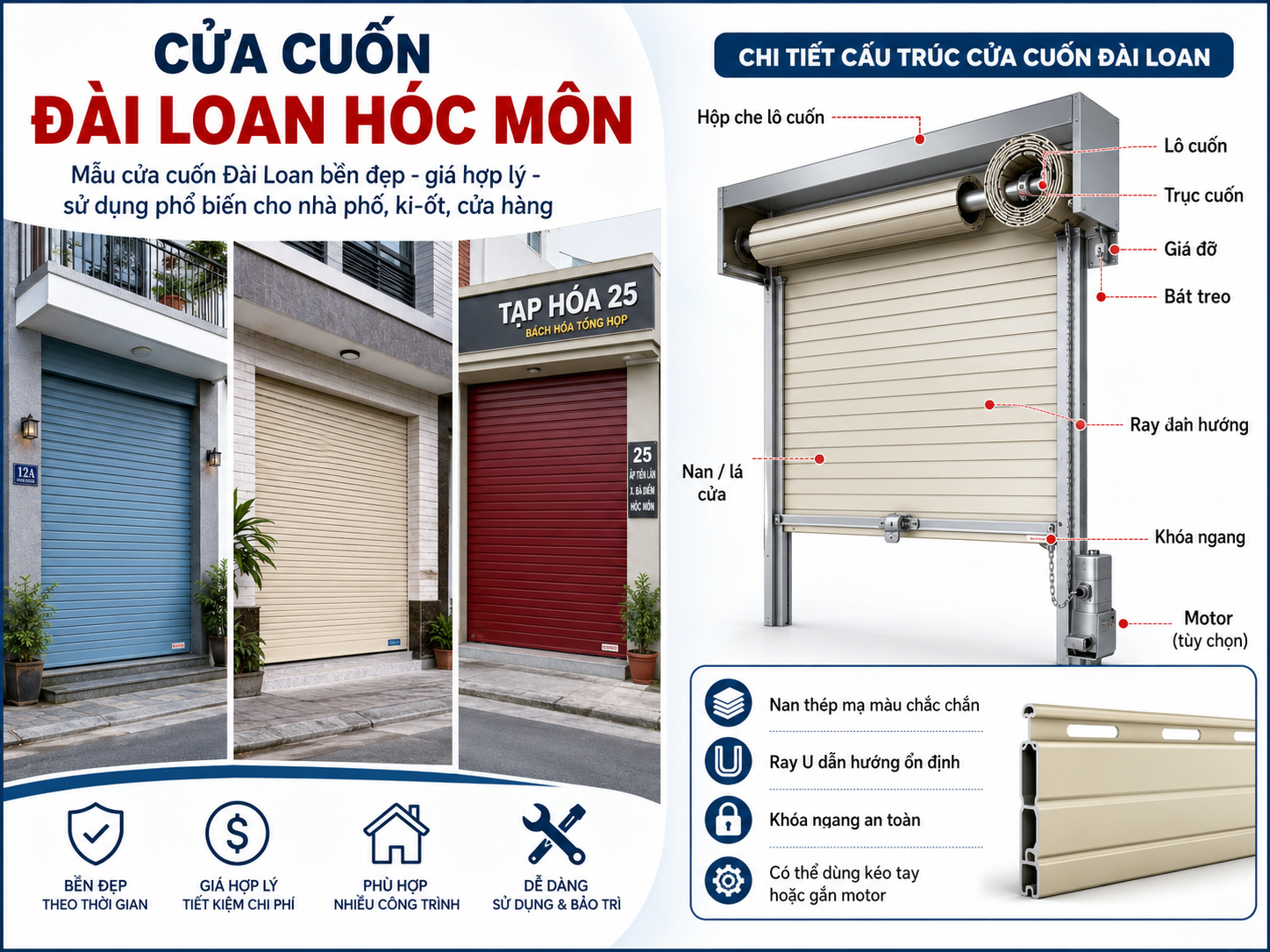 cửa cuốn đài loan hóc môn