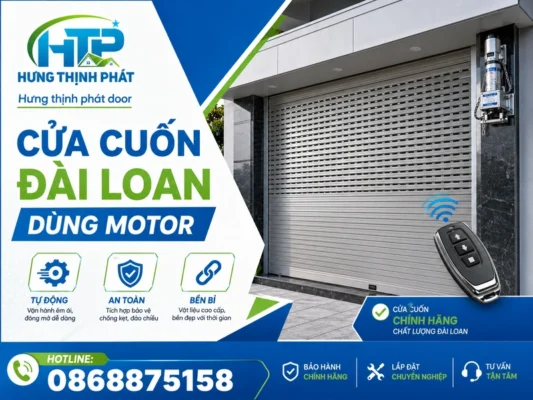 Cửa Cuốn Đài Loan Dùng Motor