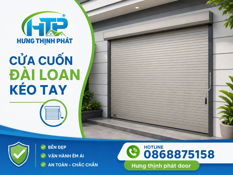 cửa cuốn đài loan kéo tay