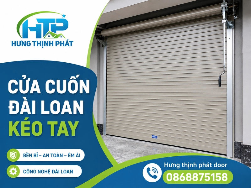 cửa cuốn đài loan kéo tay