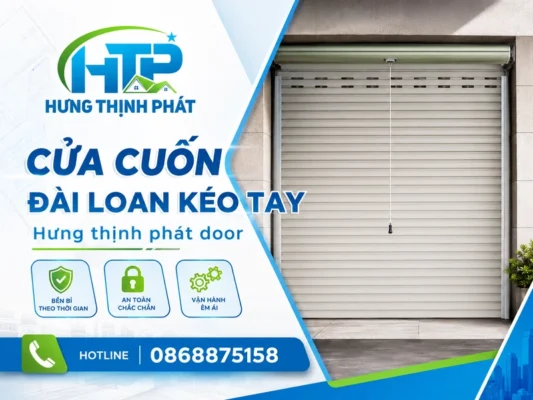 cửa cuốn đài loan kéo tay