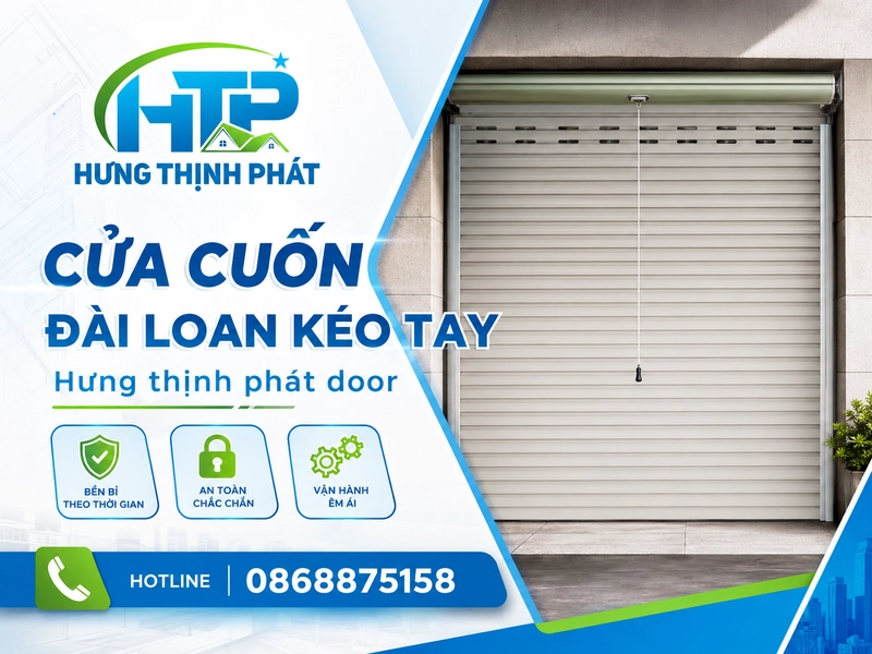 cửa cuốn đài loan kéo tay